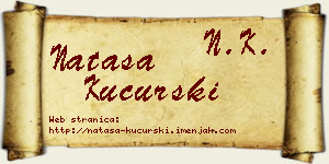 Nataša Kucurski vizit kartica